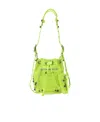 Balenciaga Cagole Bucket Bag In Green