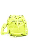 Balenciaga Le Cagole Xs Bucket Bag In Yellow