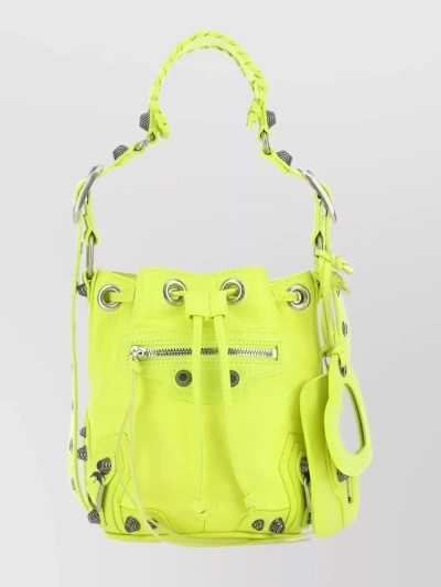 Balenciaga Le Cagole Xs Bucket Bag In Yellow