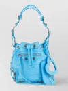 Balenciaga Women's Light-blue Leather Le Cagole Xs Bucket Bag In Blue