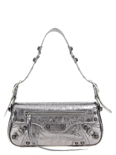 Balenciaga Le Cagole Xs Crossbody Bag In Silver