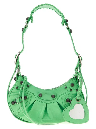 Balenciaga Le Cagole Xs Crossbody Bag In Green