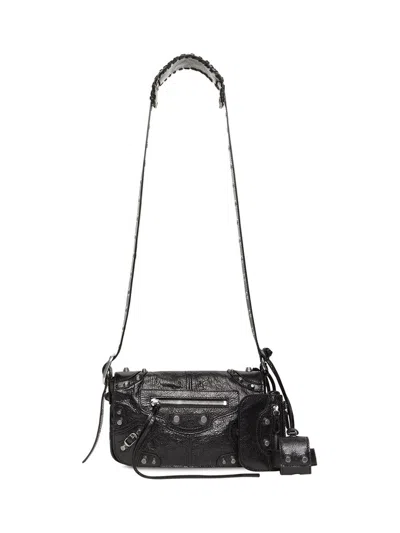 Balenciaga Le Cagole Xs Flap Bags In Black