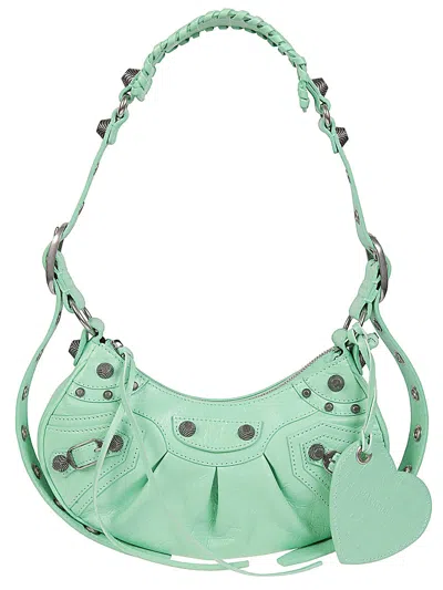 BALENCIAGA BALENCIAGA LE CAGOLE XS LEATHER SHOULDER BAG