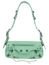 Balenciaga Women Light Green Leather Le Cagole Sling Xs Shoulder Bag In Green