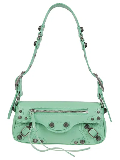 BALENCIAGA BALENCIAGA LE CAGOLE XS LEATHER SHOULDER BAG
