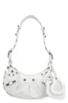 Balenciaga Borsetta A Tracolla Le Cagole Xs Bag Traforata  Da Donna In Bianco Ottico