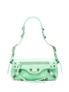 Balenciaga Women Light Green Leather Le Cagole Sling Xs Shoulder Bag In Green