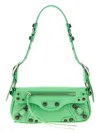 Balenciaga Women Light Green Leather Le Cagole Sling Xs Shoulder Bag In Green