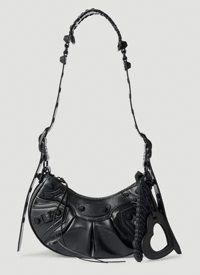 Balenciaga Le Cagole Shoulder Bag Xs In Black