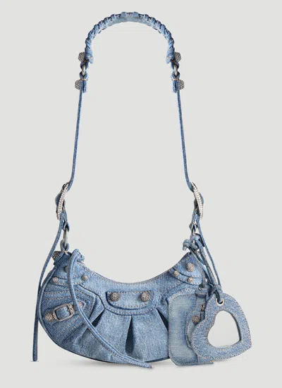 Balenciaga Le Cagole Xs Shoulder Bag In Blue