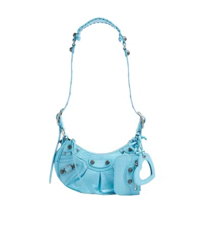 BALENCIAGA BALENCIAGA LE CAGOLE EMBOSSED XS SHOULDER BAG