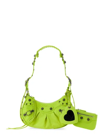 Balenciaga Le Cagole Xs Shoulder Bag In Yellow