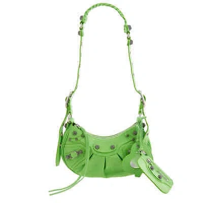 Pre-owned Balenciaga Le Cagole Xs Shoulder Bag In Acid Green 67130923eiy3817