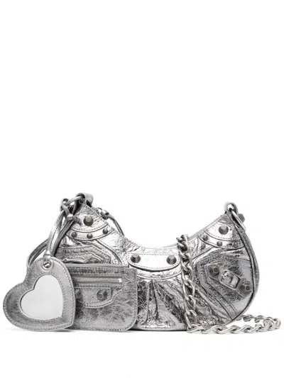 Balenciaga Le Cagole Xs Shoulder Bag In Silber