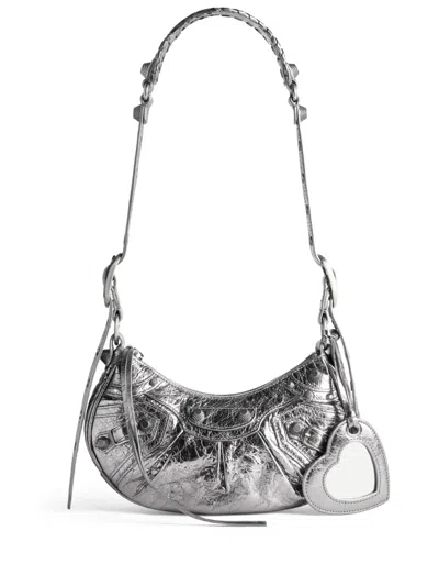 Balenciaga Le Cagole Xs Shoulder Bag In Silver