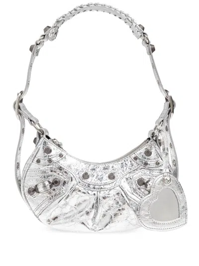 Balenciaga Le Cagole Xs Shoulder Bag In Silver