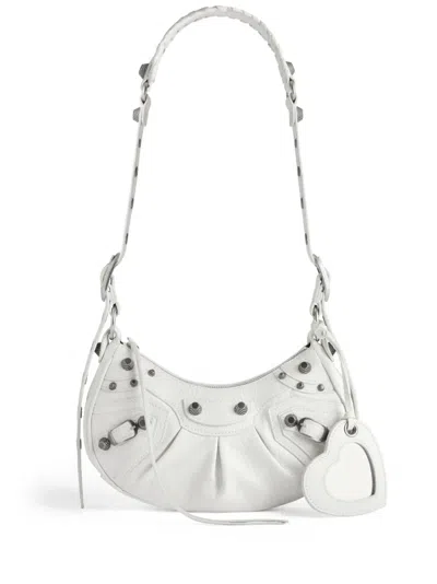 Balenciaga Le Cagole Xs Shoulder Bag In Optic White