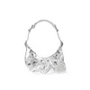 Balenciaga Le Cagole Xs Shoulder Bag Women In Silver