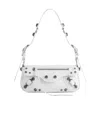 Balenciaga Extra Small Le Cagole Lambskin Leather Shoulder Bag In White