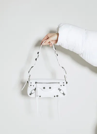 Balenciaga Le Cagole Sling Shoulder Bag In Optic White