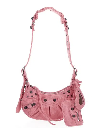 Balenciaga Xs Le Cagole Shoulder Bag In Pink
