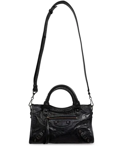 Balenciaga Le City Arena Lamb Tote Bag In Black