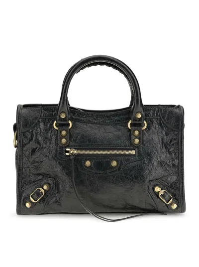 Balenciaga Le City Arena Small Bag In Black