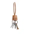 Balenciaga Le City Charm Eiffel Keychain In Brown
