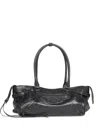 Balenciaga Le City Bag Leather Shoulder Bag In Black