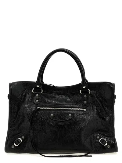 Balenciaga 'le City Bag M' Hand Bag In Black