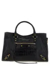 Balenciaga Medium Le City Crocodile-embossed Top-handle Tote Bag In Purple