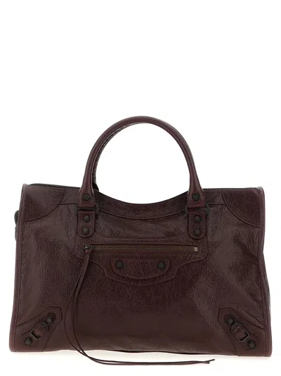 Balenciaga Le City Bag M Hand Bags Bordeaux In Black