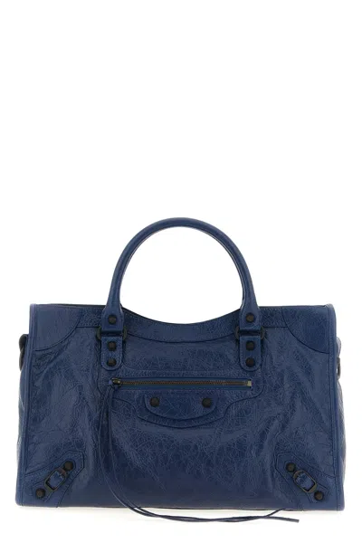 Balenciaga 'le City Bag M' Handbag In Blue