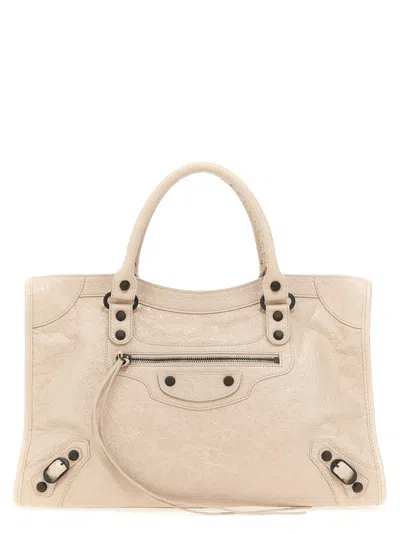 Balenciaga 'le City Bag M' Handbag In Neutral