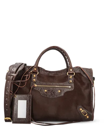 Balenciaga Le City Bag Medium In Brown