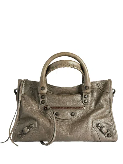 Balenciaga Green Le City Small Satchel
