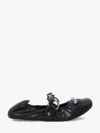 Balenciaga Black Lamb Leather Shoes With Striking Metallic Accents In Black