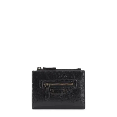 Balenciaga Le City Billfold Wallet Mini In Black