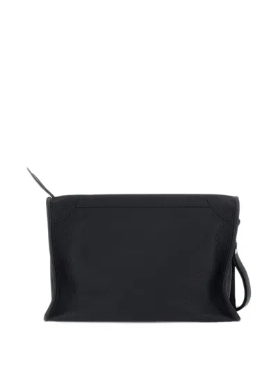 Balenciaga Le City Business Triangle Pouch In Black