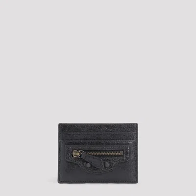 Balenciaga Le City Card Holder Unica In Black