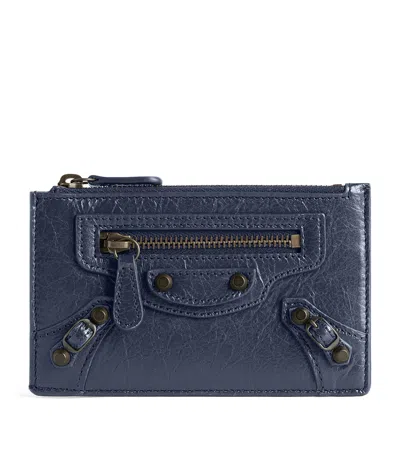 Balenciaga Le City Card Holder In Blue