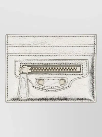 Balenciaga Le City Card Holder Keychain In Gray