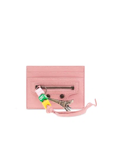 Balenciaga Le City Card Holder In Pink