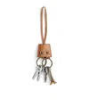 Balenciaga Le City Charm Eiffel Keychain In Camel