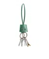 Balenciaga Le City Charm Eiffel Keychain In Green