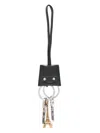 Shop Balenciaga Le City Charm Eiffel Keyring In Black