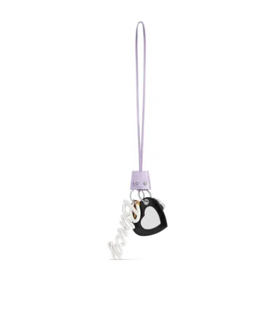 Balenciaga Le City Charm Heart Keychain In Multicolor