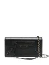 Balenciaga Le City Nappa Leather Clutch Bag In Black