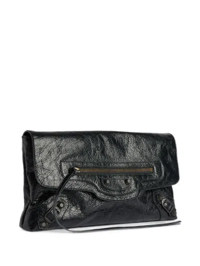 Balenciaga Le City Clutch Bag In Black